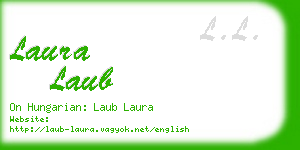 laura laub business card